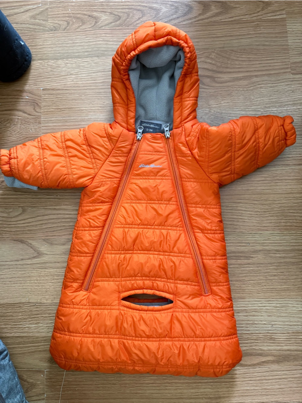 Eddie Bauer Orange Baby Bunting Snowsuit
